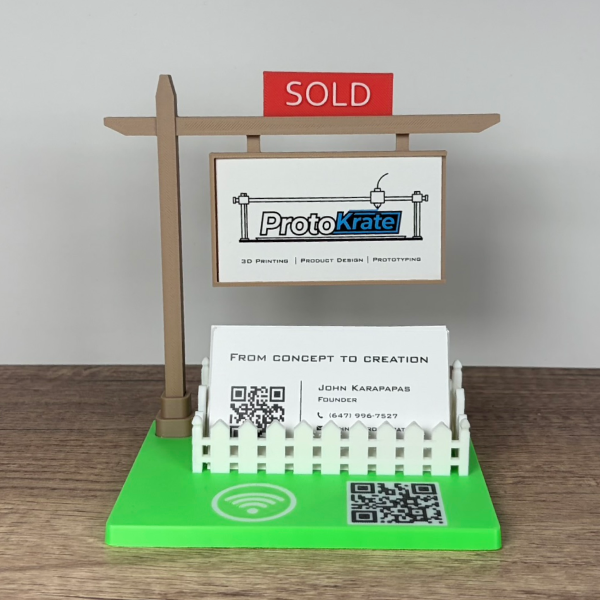 Real Estate Business Card Holder