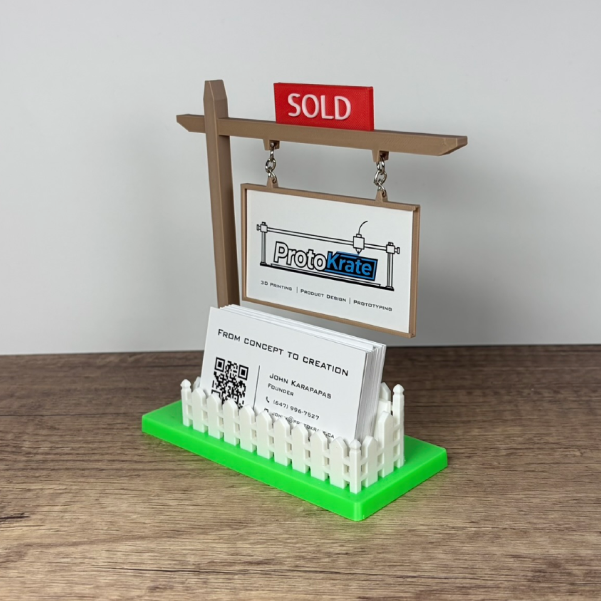 Real Estate Business Card Holder