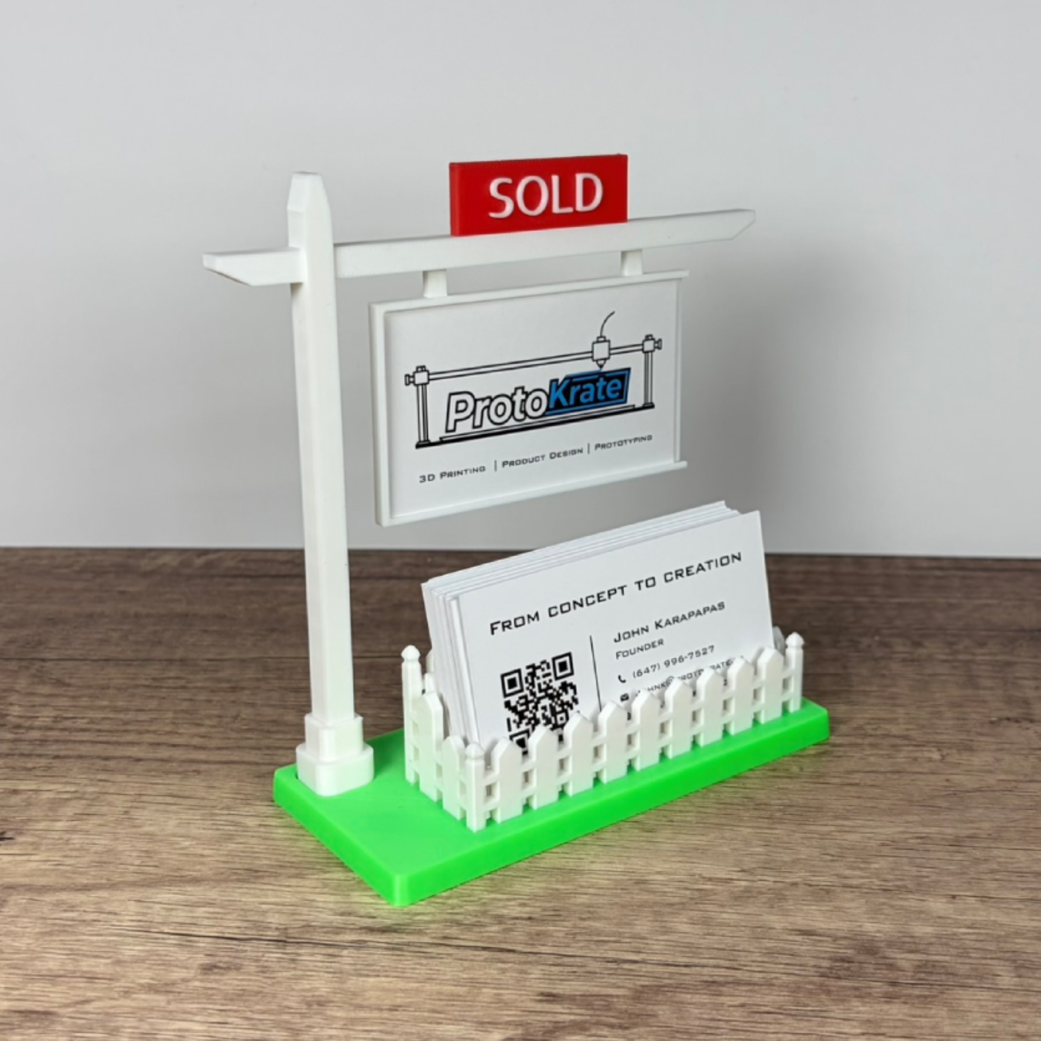 Real Estate Business Card Holder